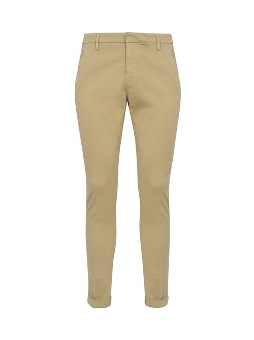 Pantalone Gaubert in gabardina di cotone stretch Sabbia DONDUP | UP235 GSE043 PTD026